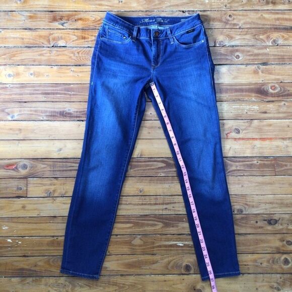 MAVI gold Adriana ankle mid rise super skinny blue stretchy jeans size 25 ladies - Picture 9 of 12